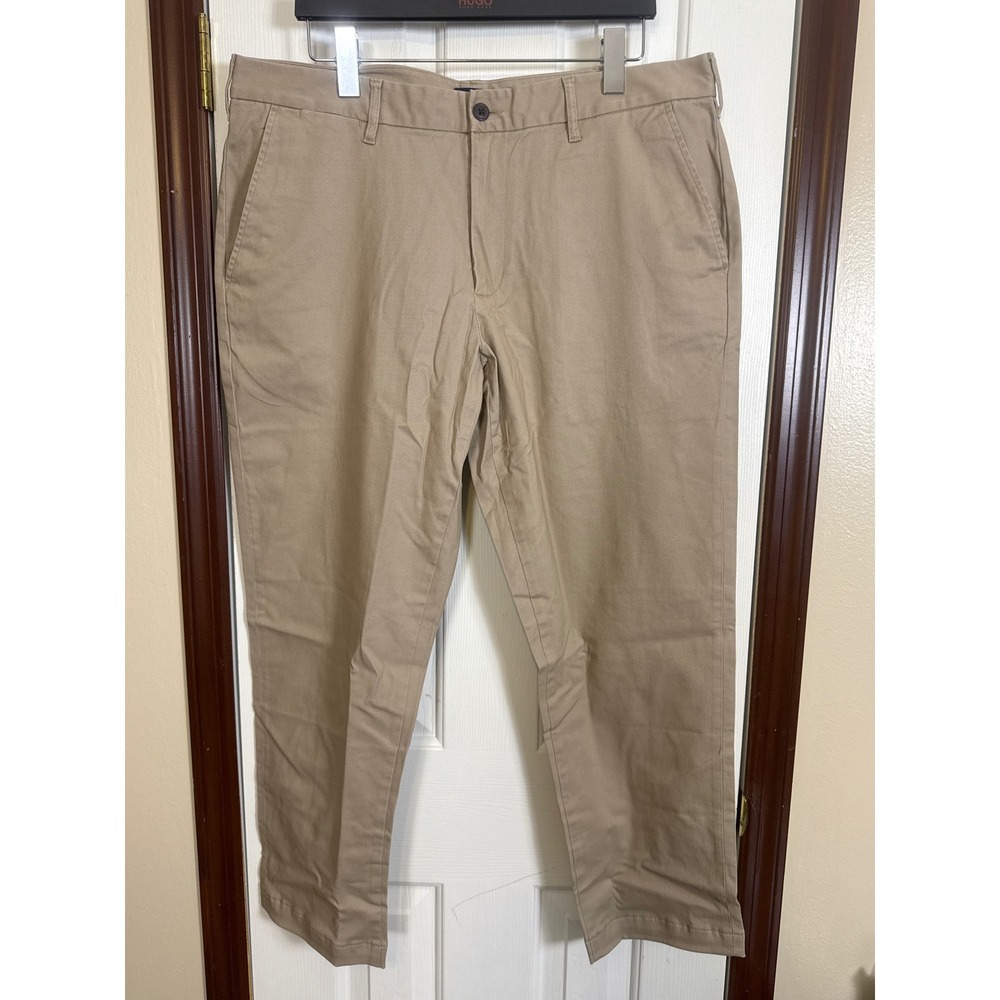 Lands' End Athletic‎ Fit Chino Pants Khaki Casual Everyday 37x28